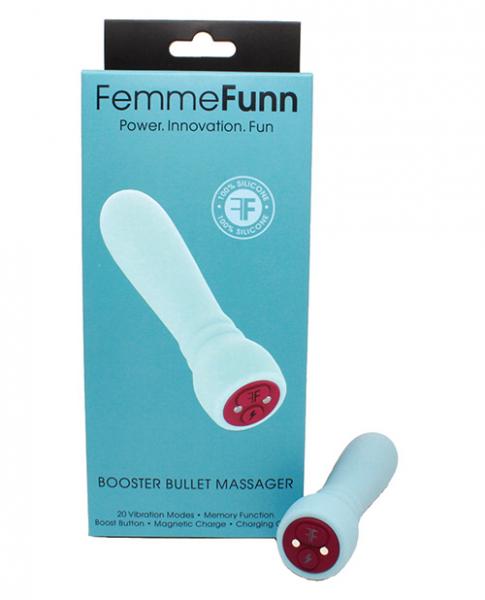 Femmefunn Booster Bullet Vibrator Light Blue - Image 3