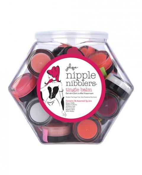 Nipple Nibbler Cool Tingle Balm Bulk Packaging - Asst. Flavors Pack Of 36
