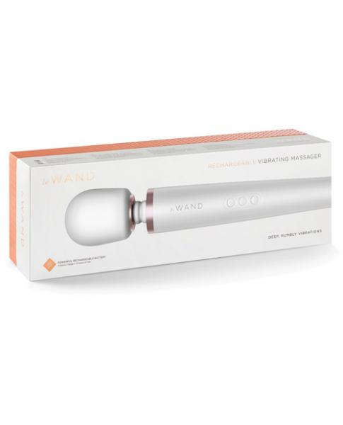 Le Wand Rechargeable Massager Pearl White - Image 3