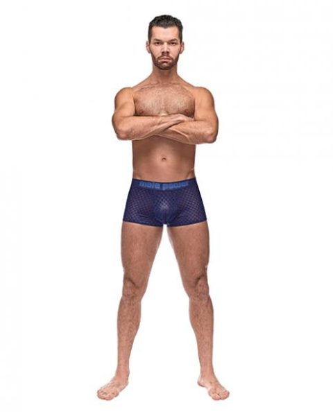 Diamond Mesh Mini Short Blue Sm