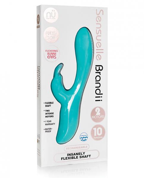 Sensuelle Brandii Bendable Rabbit Vibrator Teal Blue - Image 3