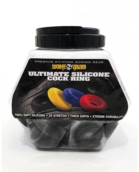 Boneyard Ultimate Ring Black - Fishbowl Of 50 Pcs