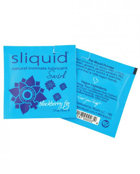 Sliquid Naturals Swirl Lubricant Pillow .17oz Fig - Image 2