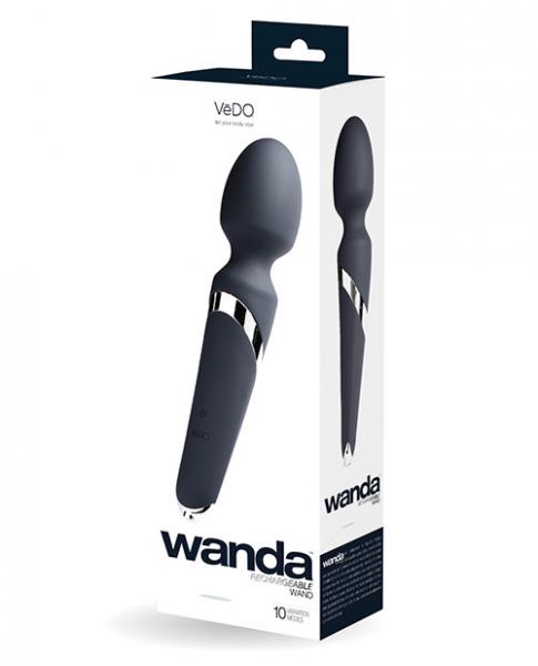 Vedo Wanda Rechargeable Wand Massager Just Black - Image 3
