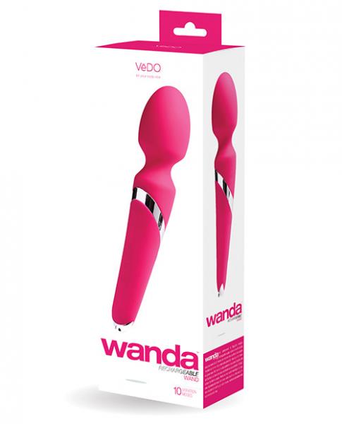 Vedo Wanda Rechargeable Wand Massager Foxy Pink - Image 3