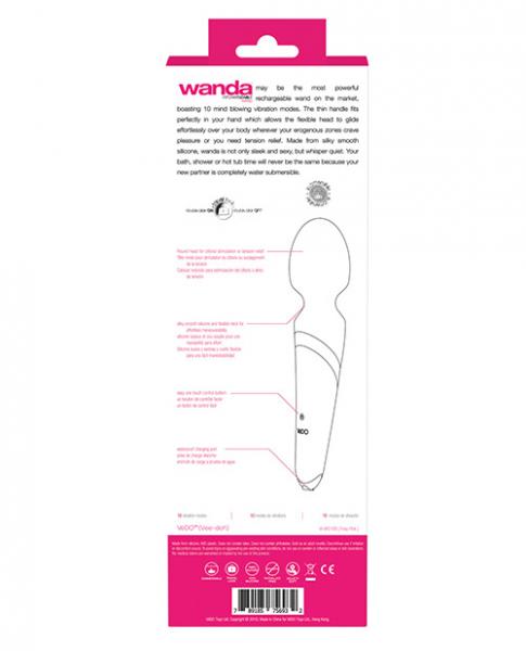 Vedo Wanda Rechargeable Wand Massager Foxy Pink - Image 4