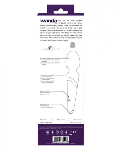Vedo Wanda Rechargeable Wand Massager Deep Purple - Image 4