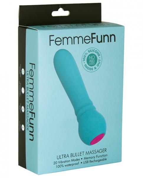 Femmefunn Ultra Bullet Vibrator Turquoise Blue - Image 2