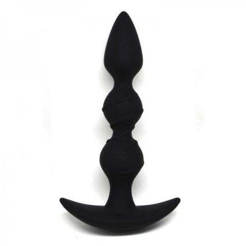Figo Spiral Beads Anal Silicone Black