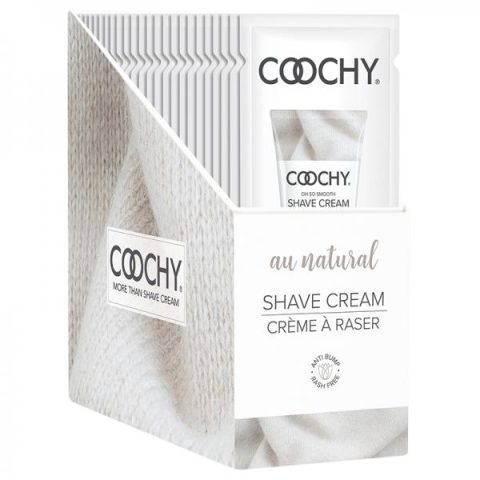 Coochy Shave Cream Au Natural 15ml 24pc Display