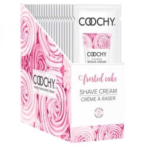 Coochy Shave Cream Frosted Cake Foil 15ml 24pc Display