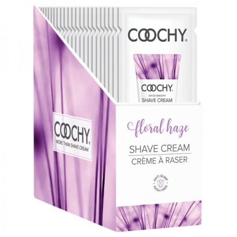 Coochy Shave Cream Floral Haze Foil 15ml 24pc Display