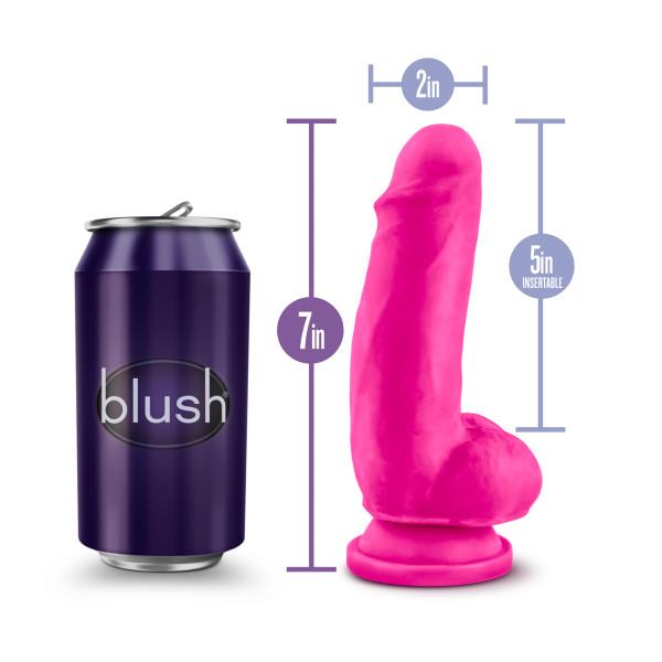 Au Naturel Bold Beefy 7 inches Dildo Pink - Image 4