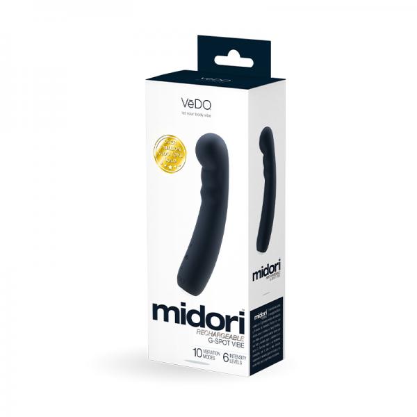 Vedo Midori Rechargeable G-spot Vibe Just Black