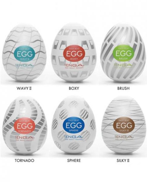 Tenga Easy Beat Egg Standard Masturbator 6 Pack