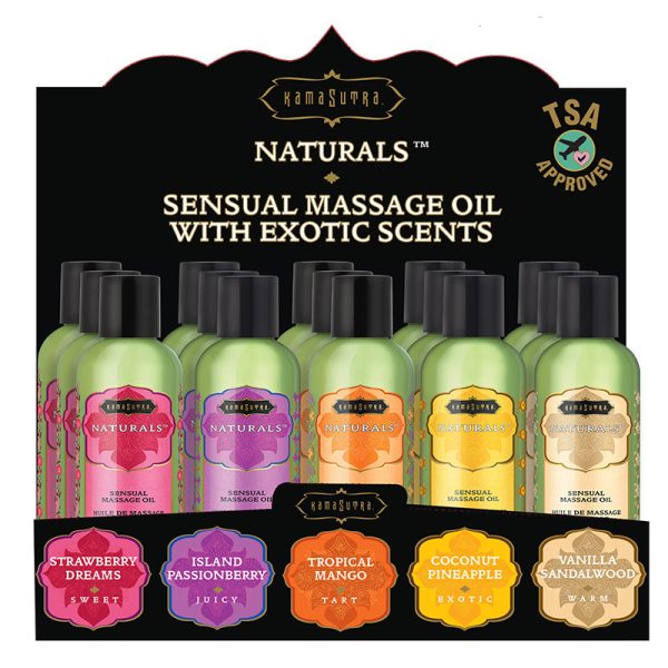 Display - Naturals Massage Oil Prepack - Image 2