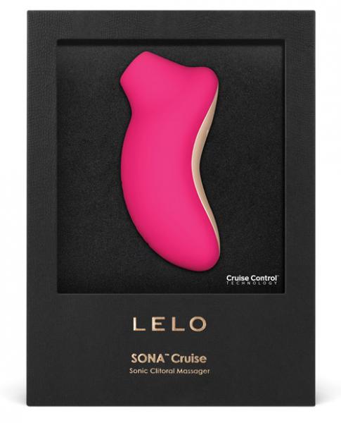 Sona Cruise Sonic Clitoral Massager Cerise Dark Pink - Image 4