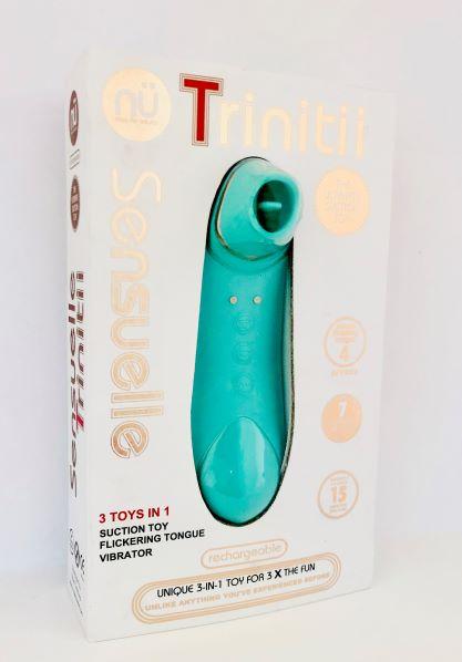 Sensuelle Trinitii Tongue Vibrator Electric Blue - Image 3