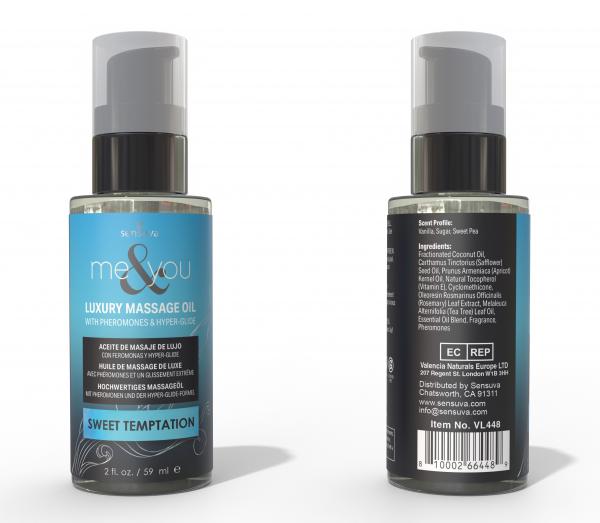 Me And You Massage Oil Sweet Tempt 2oz - Image 2