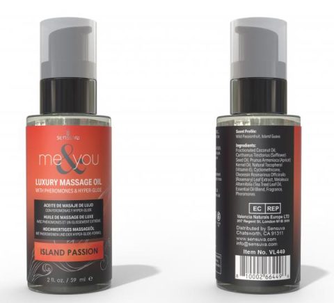 Me And You Massage Oil Island Passion 2oz