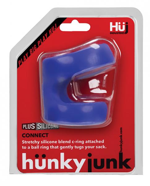 Hunky Junk Connect Cock Ball Tugger Blue - Image 4