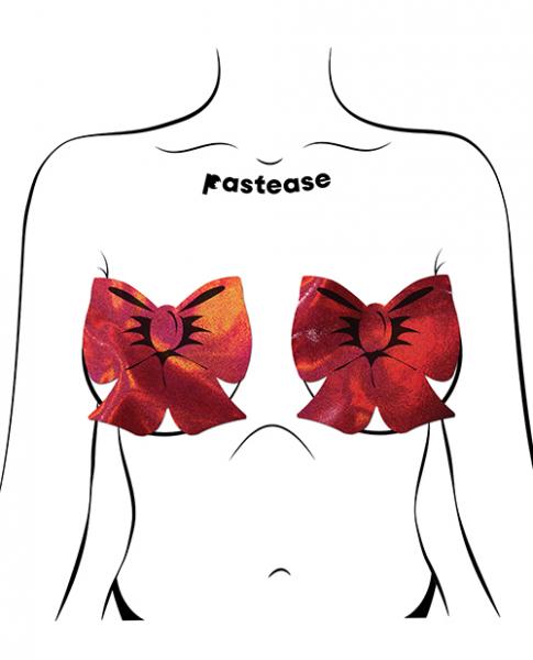 Pastease Red Holographic Bow Fuller Coverage - Image 3