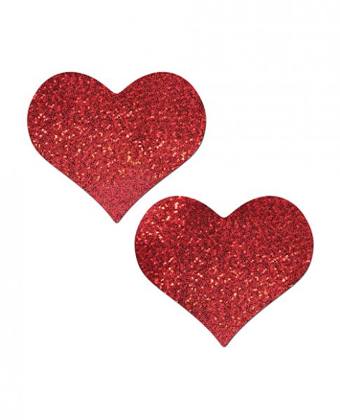 Pastease Heart Glitter Red Fuller Coverage - Image 2