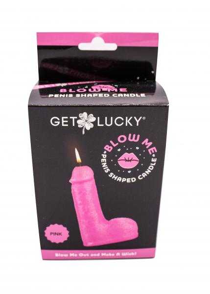 Shibari Get Lucky Blow Me Penis Candle Pink - Image 3