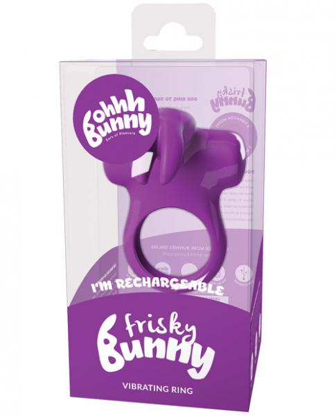 Frisky Bunny Vibrating Ring Purple - Image 2