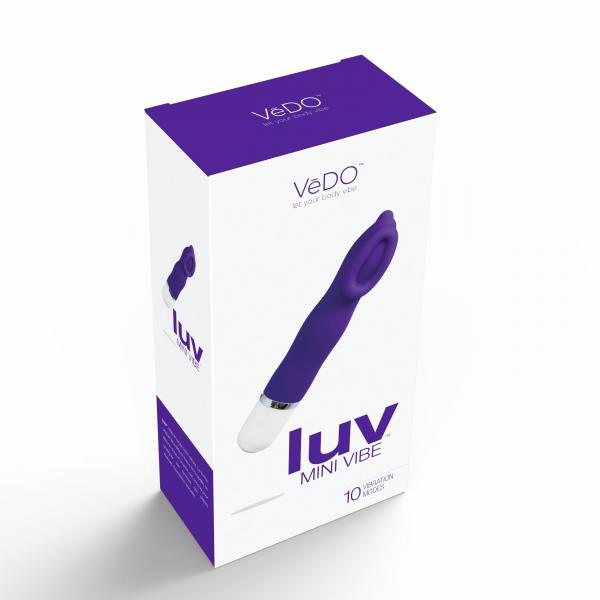 Luv Mini Silicone Waterproof Vibe - Purple - Image 3