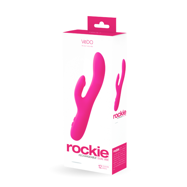 Vedo Rockie Dual Rechargeable Vibe Foxy Pink - Image 3