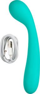Cloud 9 G-Spot Slim 7 inches Dual Motors Teal Green Vibrator - Image 4