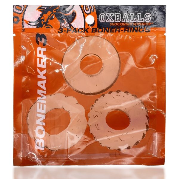 BONEMAKER 3-pack boner cockring kit - CLEAR - Image 2