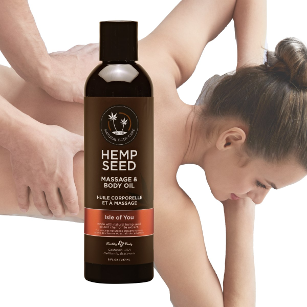 Hemp Seed Massage & Body Oil Isle of You 8 fl oz / 237 ml - Image 3