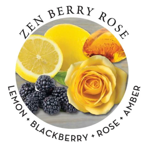 3-in-1 Massage Candle Zen Berry Rose 6 oz / 170 g - Image 2