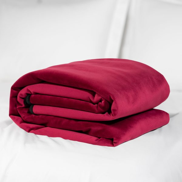 Fascinator Throw Merlot Microvelvet - Regular Size - Image 3