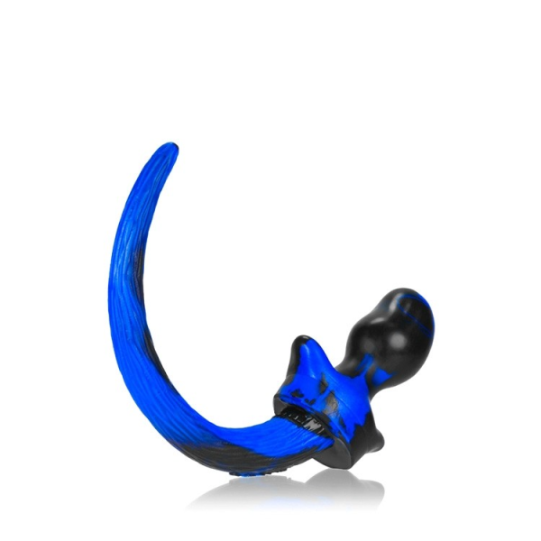 BULLDOG, puppy tail buttplug, POLICE SWIRL, Large - Image 3