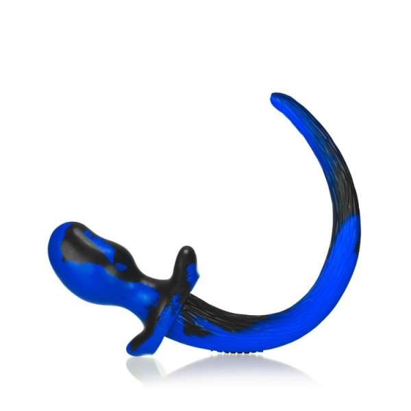BULLDOG, puppy tail buttplug, POLICE SWIRL, Large - Image 4
