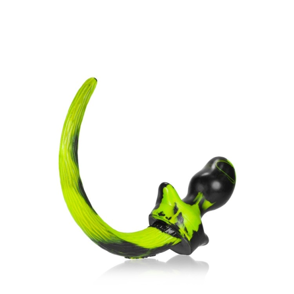 BULLDOG, puppy tail buttplug, ACID SWIRL, Large - Image 2