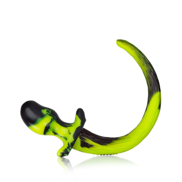 BULLDOG, puppy tail buttplug, ACID SWIRL, Large - Image 3