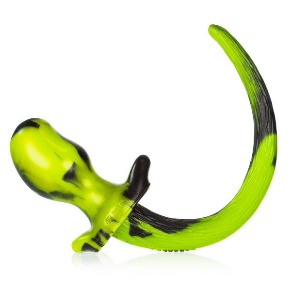 BULLDOG, puppy tail buttplug, ACID SWIRL, Large - Image 4