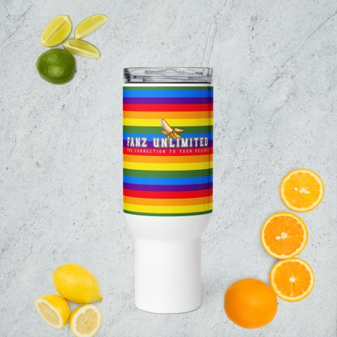 Fanz Unlimited Travel mug with a handle
