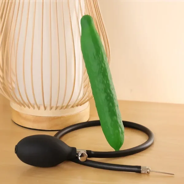 Simulation Cucumber Inflatable Anal Plug BDSM Adult Play Adult Erotic Anal Stimulation Products Male and Female Masturbators 18+ - Image 2