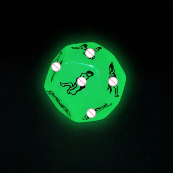 6 Sides Exotic Toys Luminous Sex Dice Toys for Couples Adults Games Romance Love Hunour Flirting Erotic Adult 18+ Sex Shop - Image 2