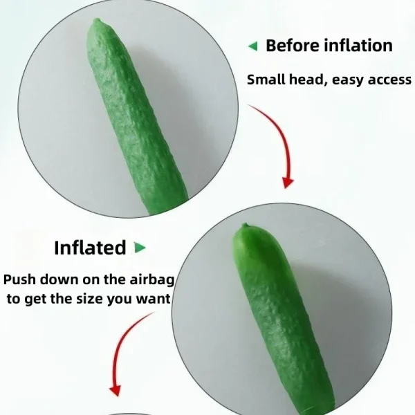 Simulation Cucumber Inflatable Anal Plug BDSM Adult Play Adult Erotic Anal Stimulation Products Male and Female Masturbators 18+ - Image 6