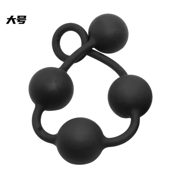 Silicone Oversized Anal Massage Beads Butt Plugs Male and Female Masturbators Alternative Toys Prostate Massagers Adult Products - Image 6