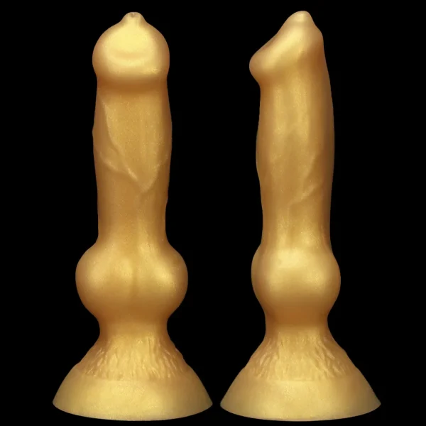 Gold DOG Dildo Flesh Realistic Huge Dog Dildo Animal Vagina Anal Butt Super Simulation Thick Dildo Adult Products Women Sex Toys - Image 2