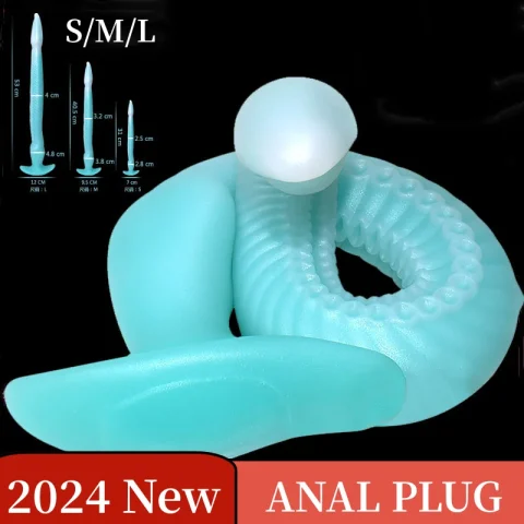 24 New Hot Sale Silicone Anal Plug Male and Female Masturbators S/M/L Rear Court Stimulation Massager Adult Erotic Products 18+