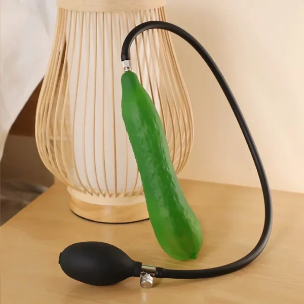 Simulation Cucumber Inflatable Anal Plug BDSM Adult Play Adult Erotic Anal Stimulation Products Male and Female Masturbators 18+ - Image 4